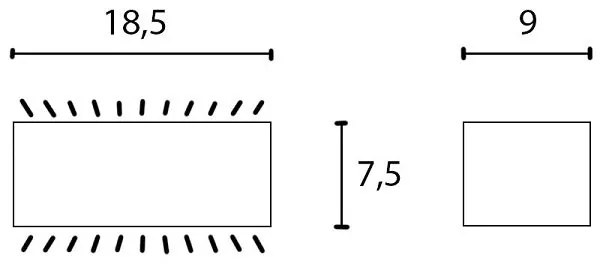 Box lampada parete bi-emissione