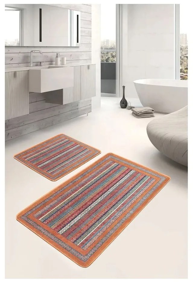 Set di tappetini per il bagno in velluto 2 pz 60x100 cm – Mila Home