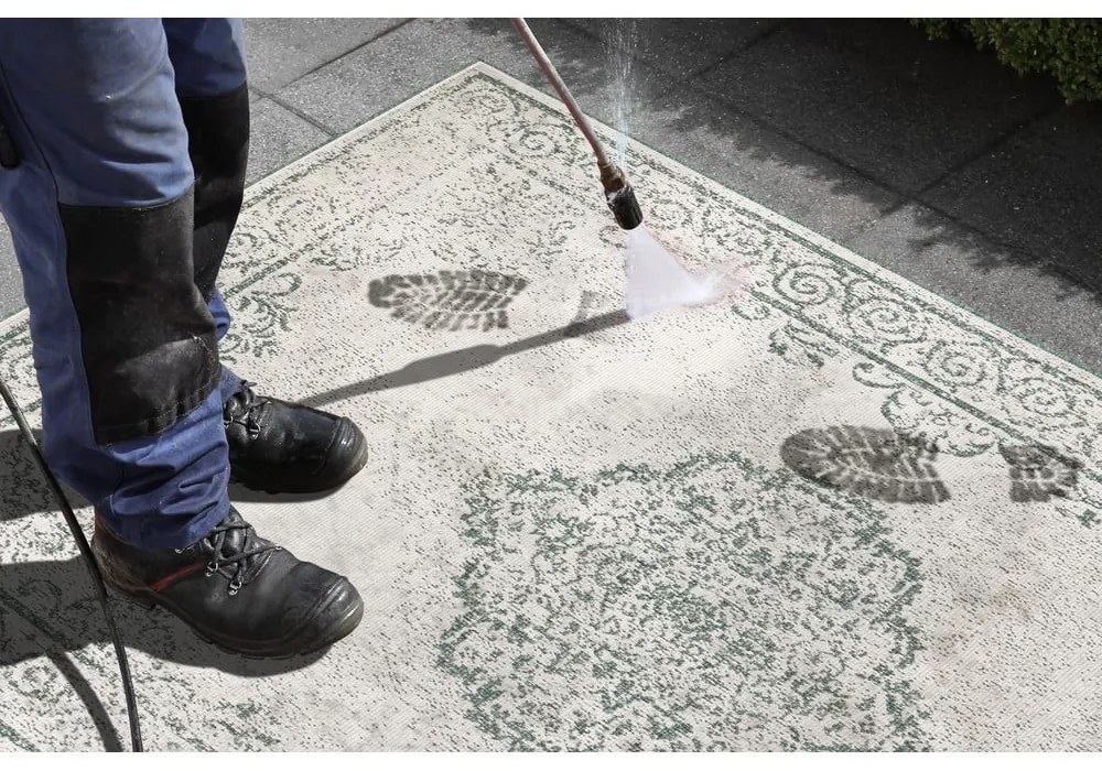 Tappeto per esterni verde e crema , 120 x 170 cm Cebu - NORTHRUGS