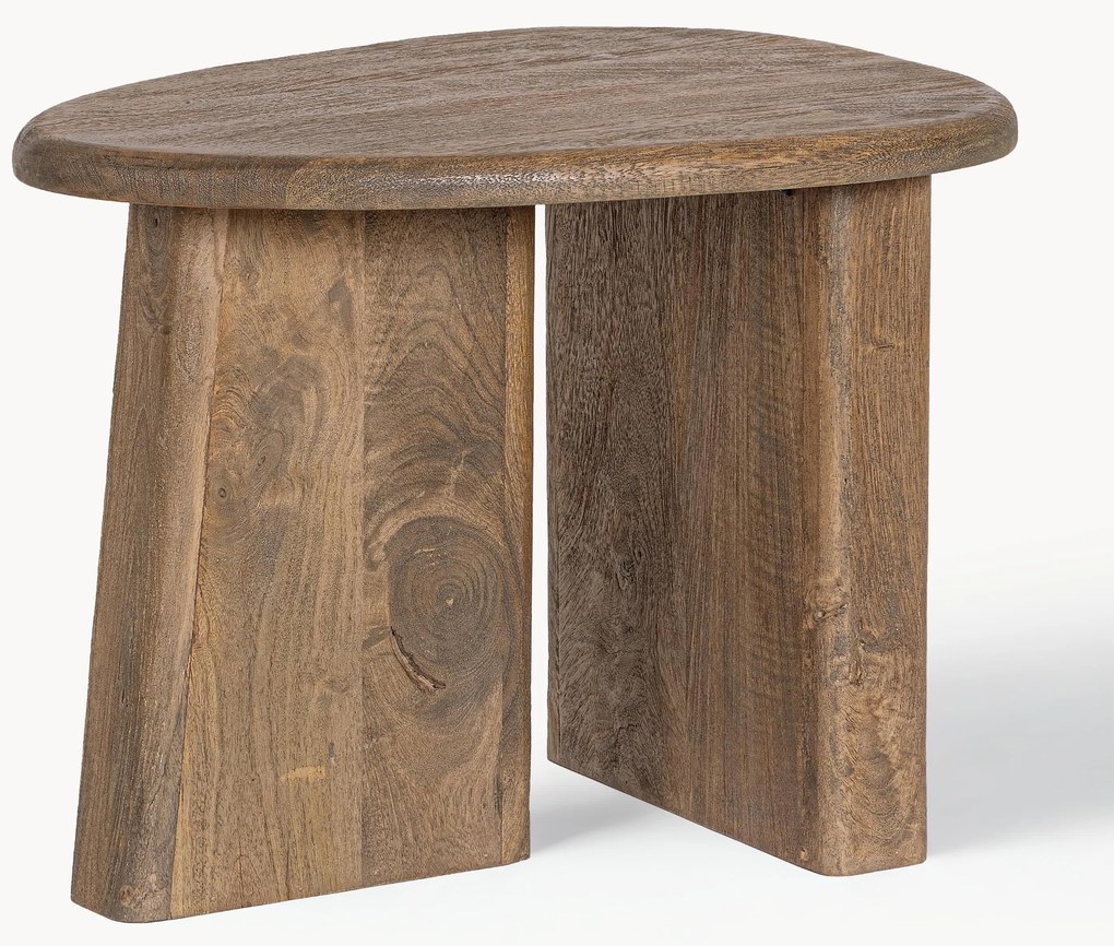 Tavolino ovale in legno di mango Zacatecas