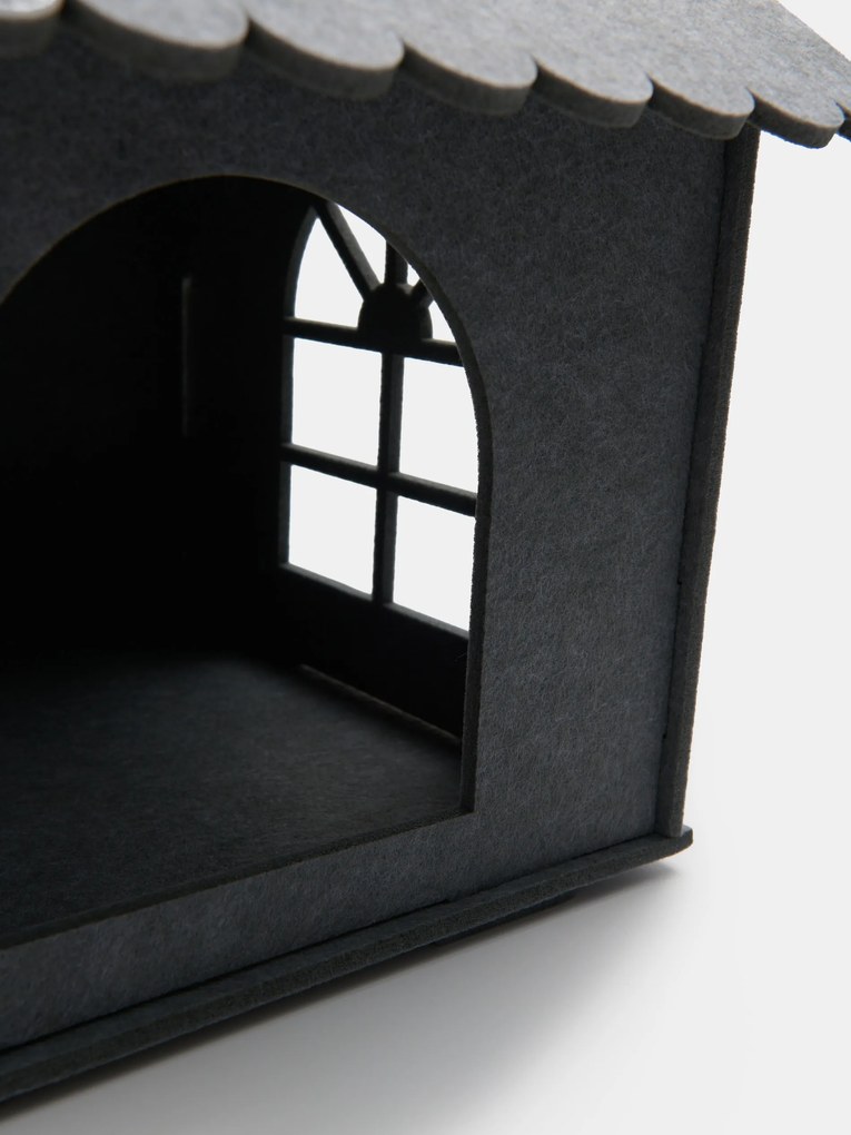 Sinsay - Casetta in feltro per animali - grigio scuro