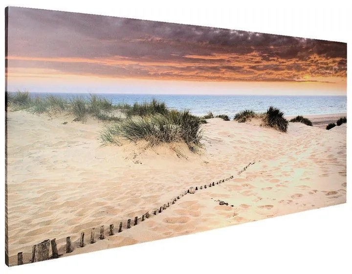 Stampa su tela Spiaggia, multicolore 120 x 59 cm