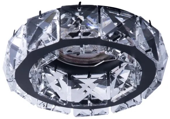 Azzardo AZ4175 - Faretto da incasso ESTER 1xGU10/50W/230V tondo nero