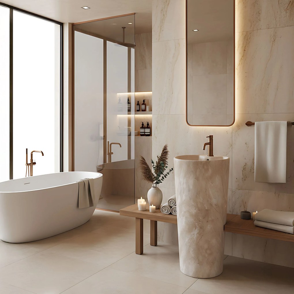 Lavabo monolitico Blanka Savana Matt