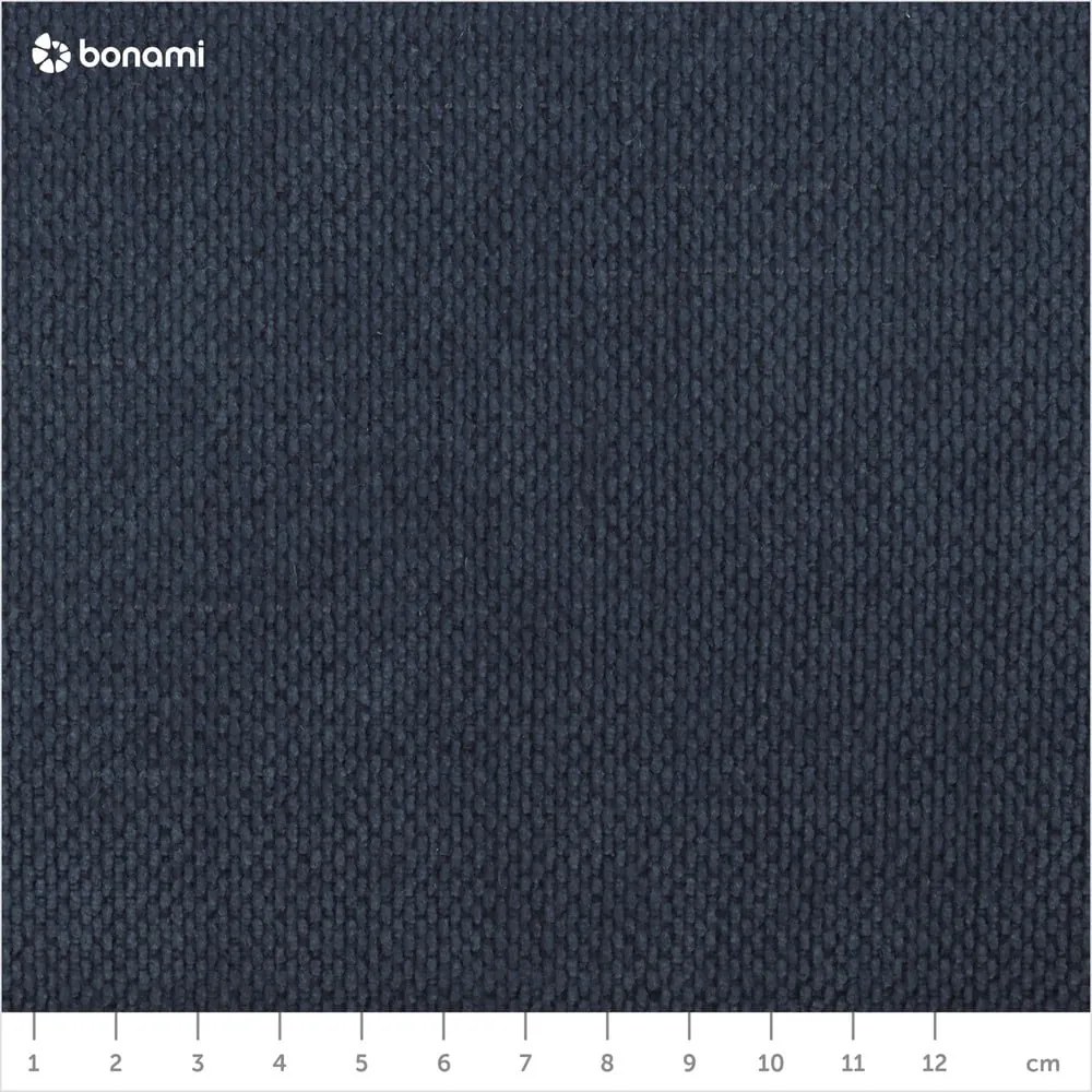 Letto matrimoniale imbottito blu scuro con spazio contenitivo e rete 160x200 cm Kelp - Micadoni Home