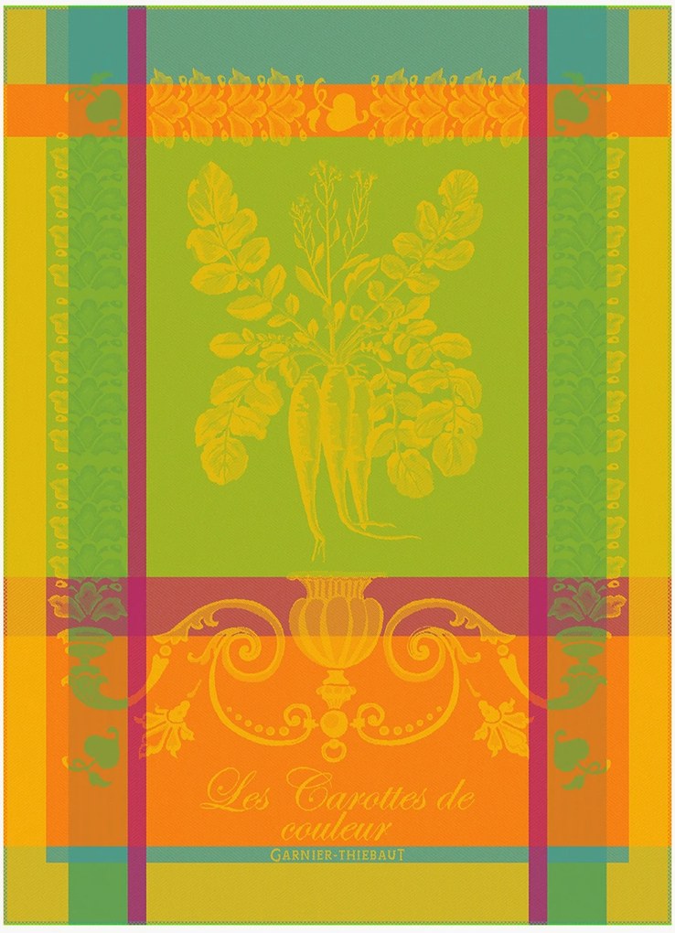 Set di 4 strofinacci jacquard Carottes De Couleur Zeste