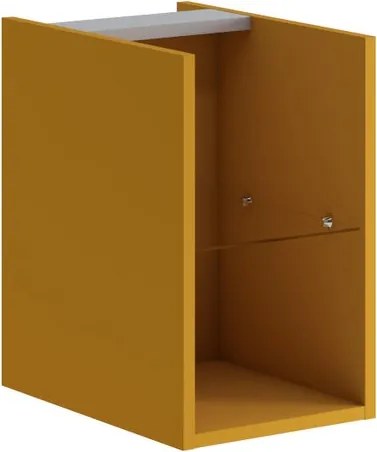 Scocca per base sottolavabo Opera laccato opaco senape L 30 x H 50 x P 45.5 cm