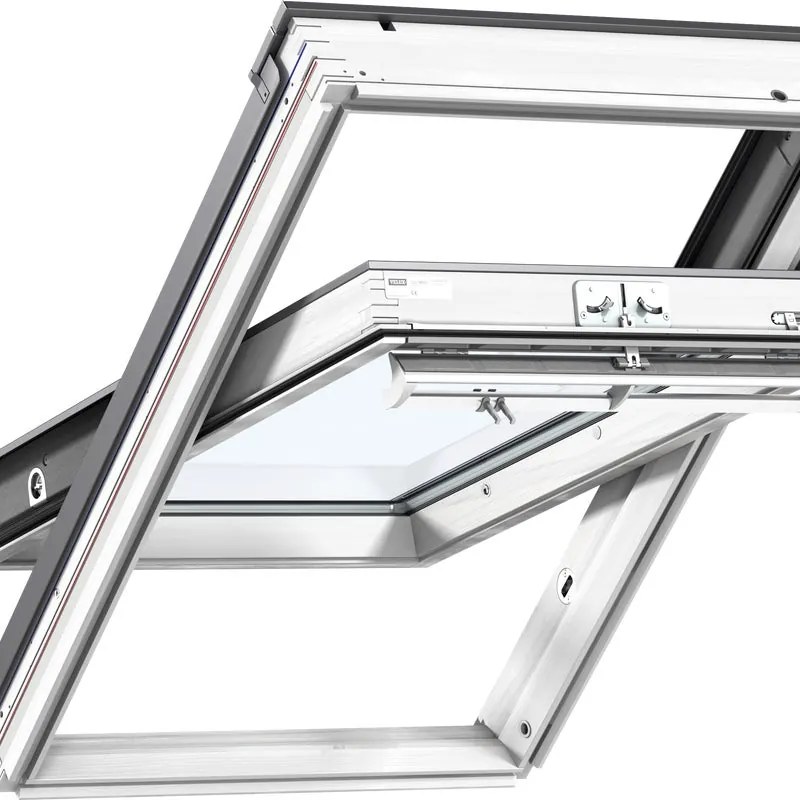 Finestra da tetto (faccia inclinata) VELUX GGU CK06 0070 manuale L 55 x H 118 cm bianco