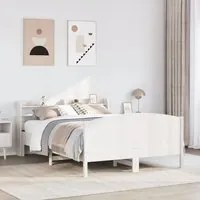 Letto senza Materasso Bianco 140x200 cm Legno Massello di Pino 3306967