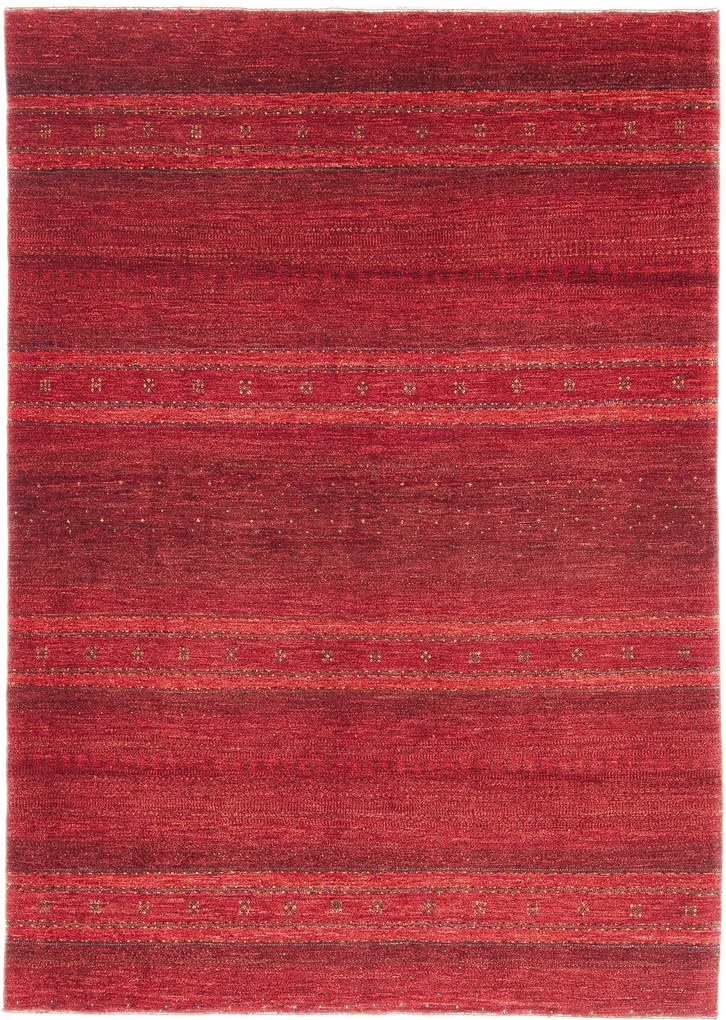 Loribaft Tappeto 170x240 Rosso (Iran) Annodato A Mano