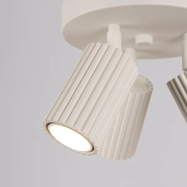 Sollux SL.1601 - Faretto KARBON 3xGU10/10W/230V color crema