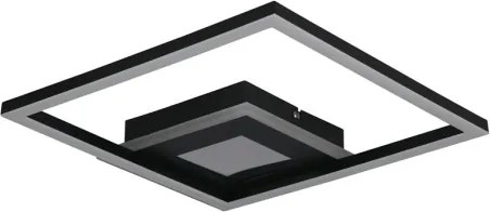 Searchlight 44250BK - plafoniera da soffitto LED dimmerabile QUADRATE LED/24W/230V 36x36 cm