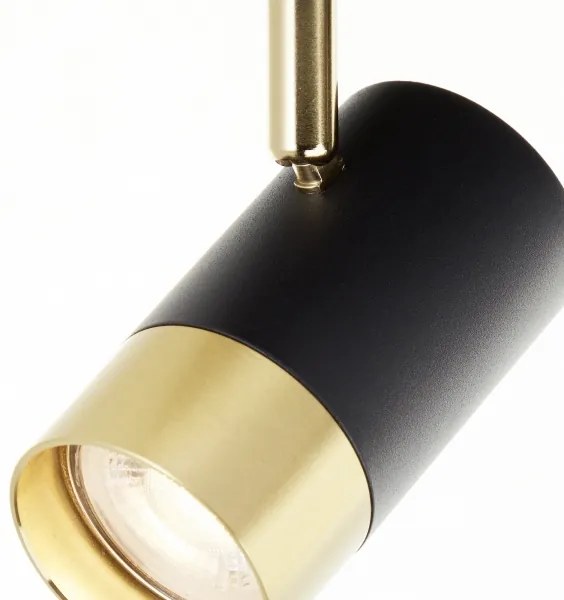 Brilliant - Faretto LED VIGOLO 2xGU10/5W/230V nero/oro