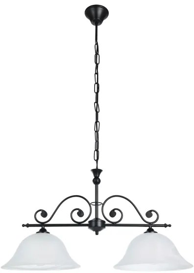 Eglo 91004 - Lampadario a sospensione con catena MURCIA 2xE27/60W/230V