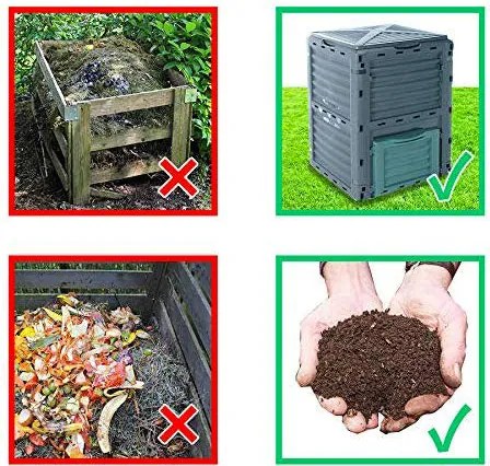 Compostiera da Giardino 300 litri Fadi Composter Verde...