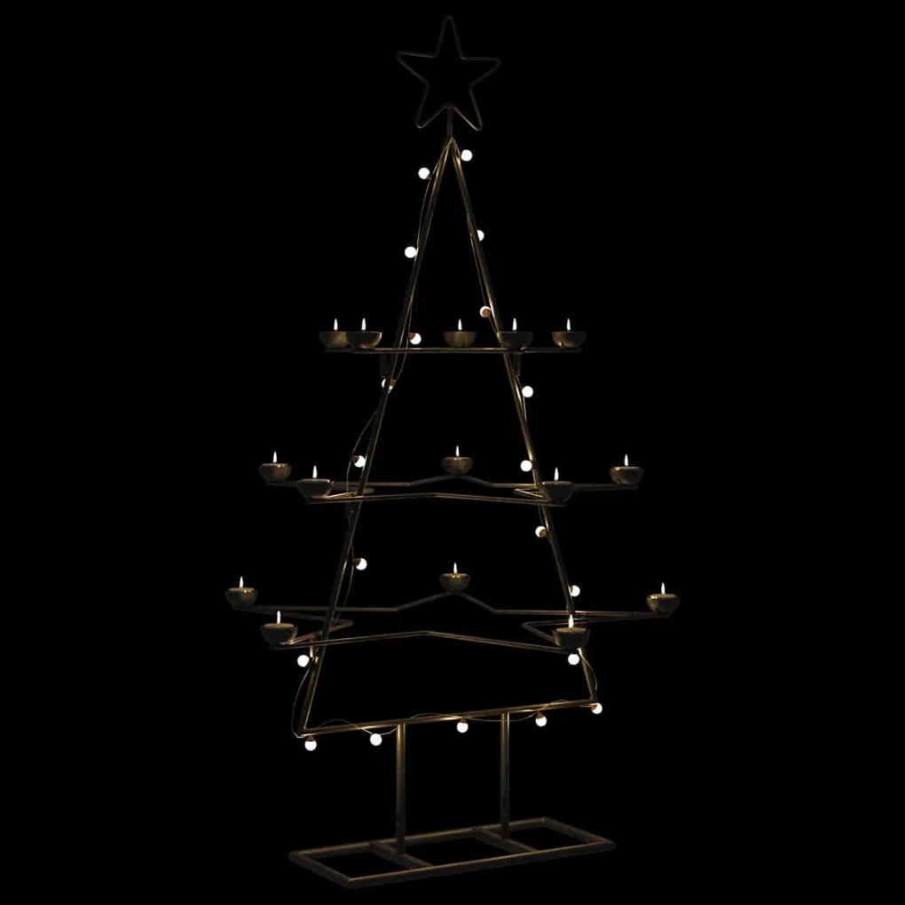 Albero Di Natale Decorativo İn Metallo Nero 105 Cm /