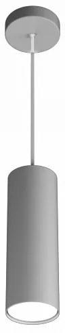 Shape sospensione tubo h.25 1 luce grigio 1143-s25-gr