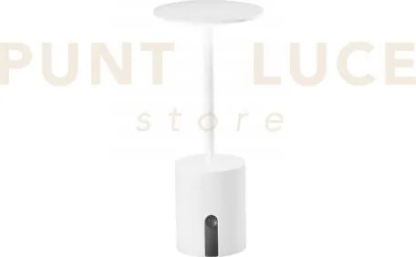 Lampada da tavolo ricaricabile led liberty bianca 2w 300lm 3000k di...