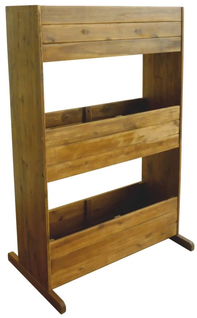 Letto Rialzato Da Giardino A 3 Livelli Legno Massello Di Acacia /