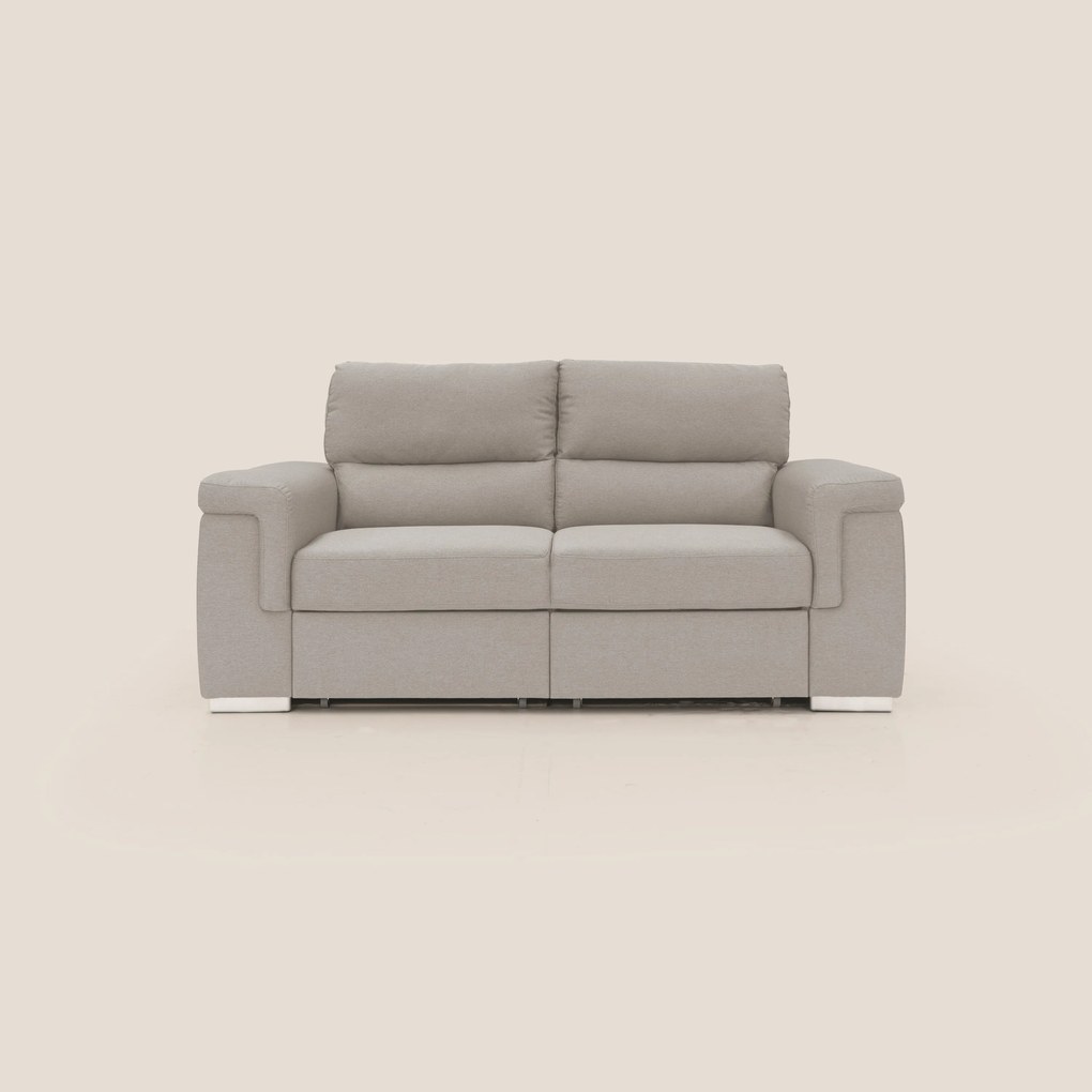 Spazio Divano con 2 panche estraibili in tessuto simil cotone impermeabile T13