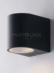 Applique one antracite 1 luce attacco gu10 ip54 6,7x9,3x8cm