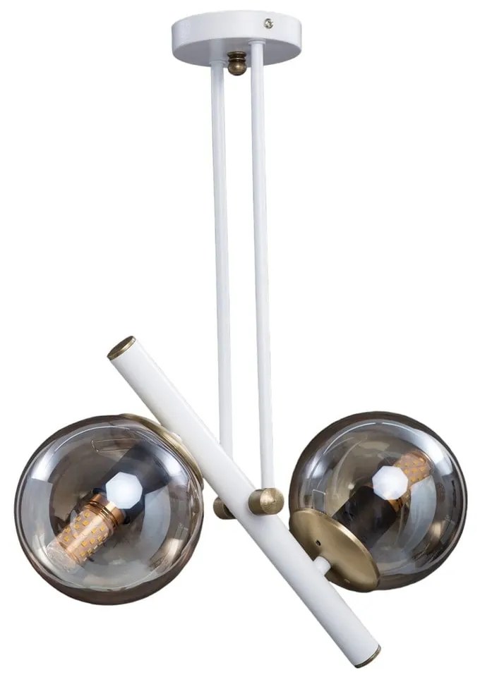 Lampada a sospensione con paralume in vetro ø 15 cm Libra - Squid Lighting