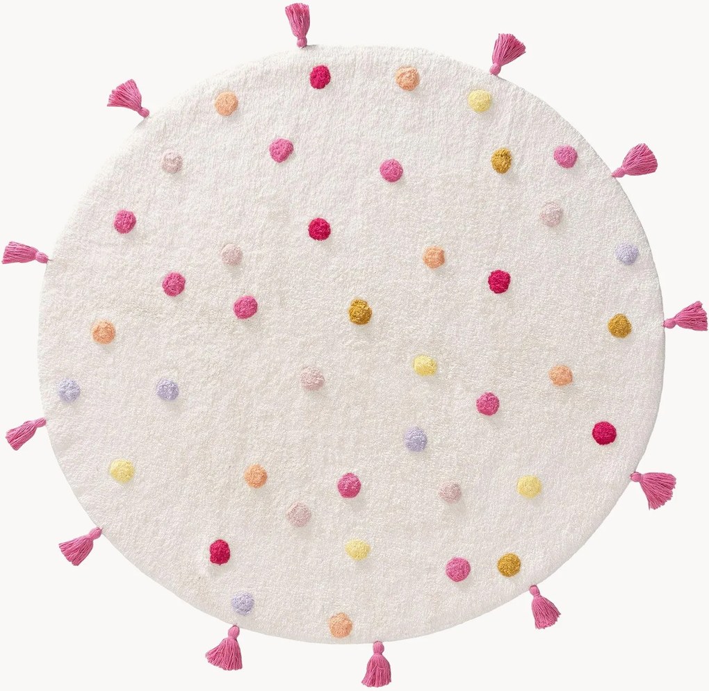 Tappeto per bambini in cotone a pelo lungo fatto a mano Fiete