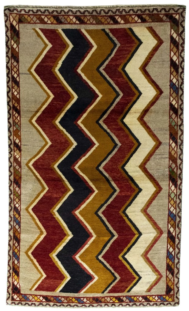 Gabbeh Tappeto 210x120 (Iran) Annodato A Mano