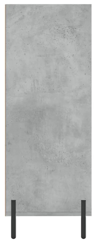 Scaffale grigio cemento 69,5x32,5x90 cm in legno multistrato