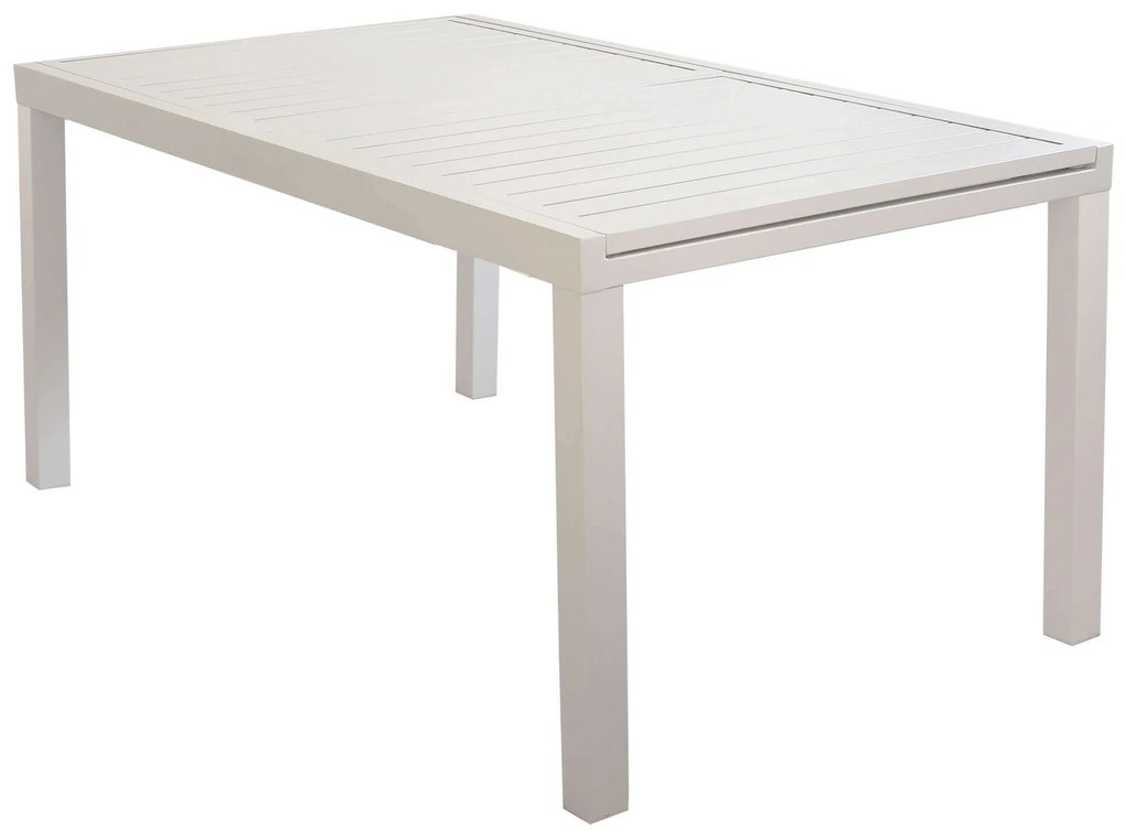 DEXTER - tavolo da giardino allungabile in alluminio da 160 x 90 cm