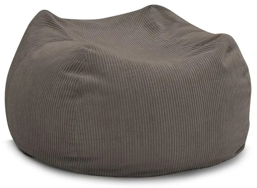 Puof a sacco grigio/marrone Voltaire – Bobochic Paris