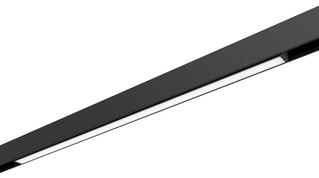 Faro LED Lineare 30W Magnetico 60cm CRI92 120° Nero 48V Colore Bianco Naturale 4.000K