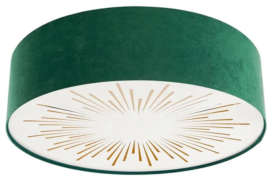 Plafoniera RAYS 2xE27/60W/230V diametro 60 cm verde