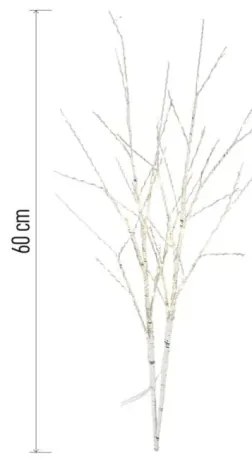 Decorazione natalizia a LED per esterni 100xLED/3xAA bianco caldo IP44