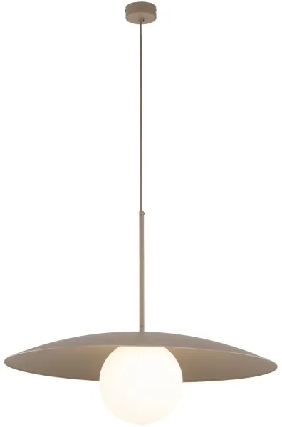 Lampadario a sospensione con filo SLATE 1xE27/15W/230V diametro 65 cm beige