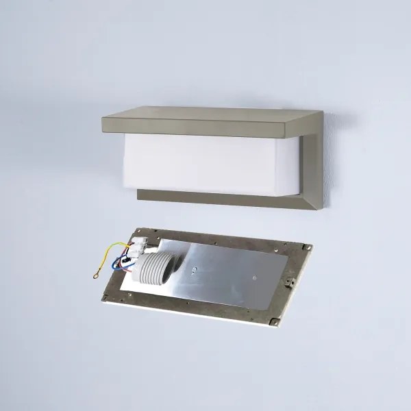 Brilagi - Applique da esterno LED RGBW BRICKY 1xE27/15W/230V grigio IP54