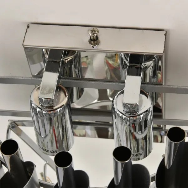 Brilagi - Lampada da parete ECLIPSE 2xE14/10W/230V argento