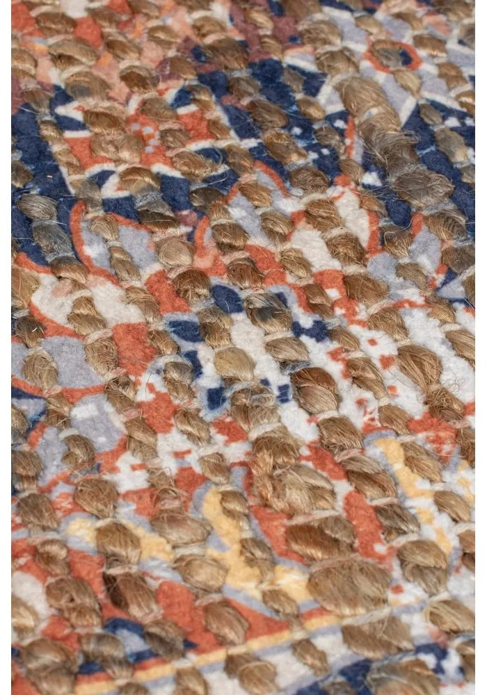 Tappeto tessuto a mano in misto juta di colore naturale 120x170 cm Miley - Flair Rugs