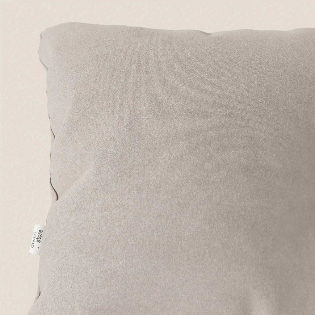 Jazz cuscino disponibile in diversi colori realizzato in microfibra tecnica smacchiabile T11 tortora