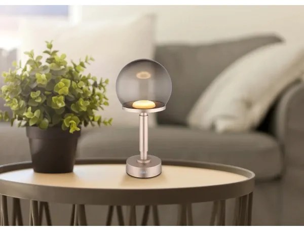 Globo 21034CH - LED Lampada da tavolo ricaricabile HAKU LED/2,5W/5V 2700/4000/6500K rosa