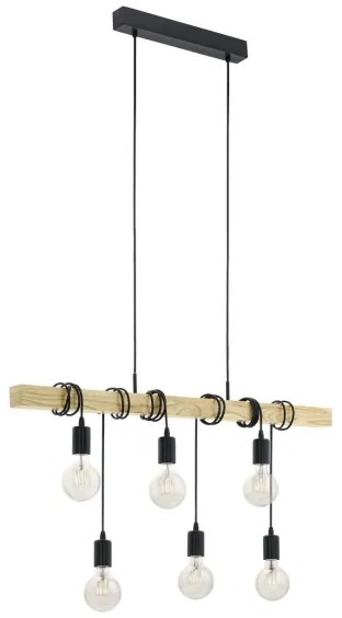 Eglo 95499 - Lampada a sospensione TOWNSHEND 6xE27/60W/230V