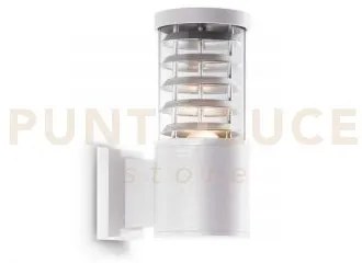 Tronco applique da esterno ip44 1 luce attacco e27 bianco