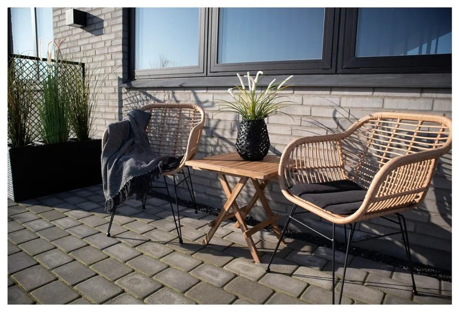 Set di 2 sedie da giardino in rattan artificiale Trieste - House Nordic