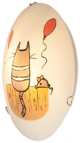 Rabalux 4558 - Applique per bambini CATHY 2xE27/60W