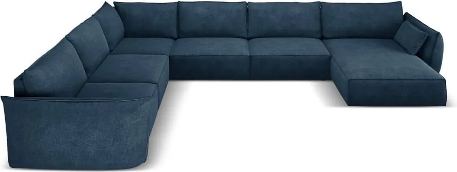 Divano angolare blu scuro (angolo sinistro) Vanda - Mazzini Sofas