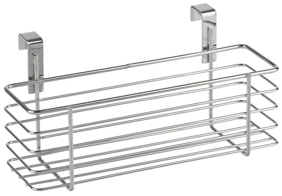 WENKO 2344100 - Cestino SLIM 24x11,5 cm cromo lucido/nero