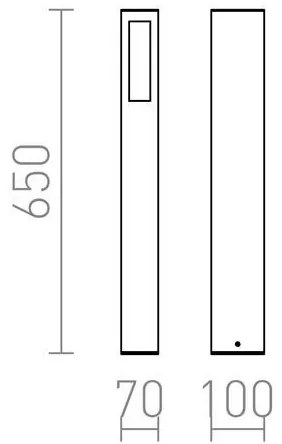 RED - Design Rendl - R10441 - Lampada da esterno TREEZA 1xE27/26W/230V IP54