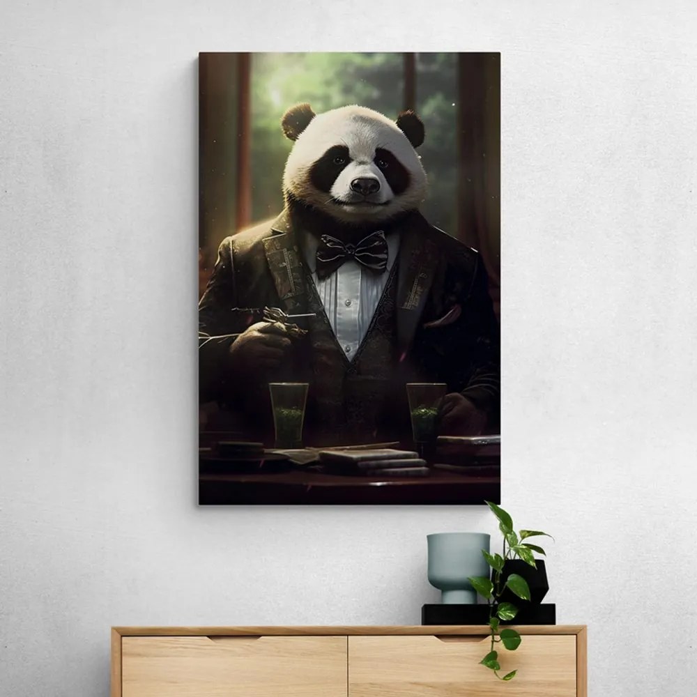 Stampa su tela – Gangster animale panda