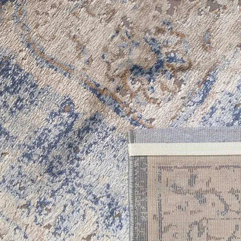 Raffinato tappeto vintage blu beige con fantasia Larghezza: 200 cm | Lunghezza: 290 cm