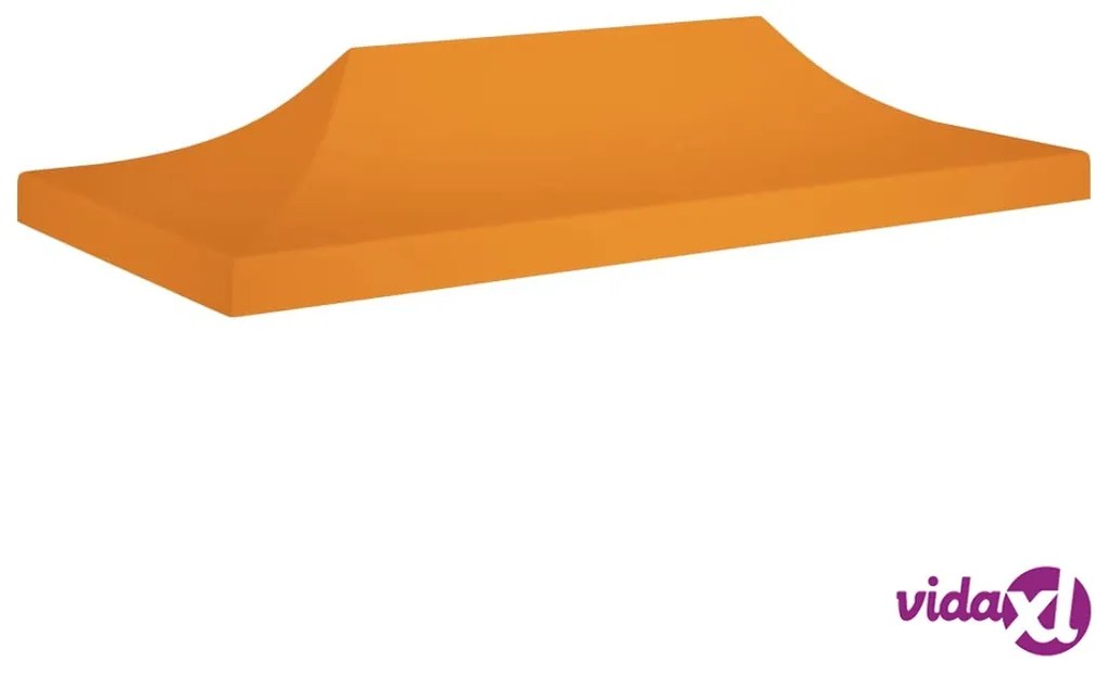vidaXL Tetto per Tendone per Feste 6x3 m Arancione 270 g/m²